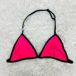 NWOT H&M pink adjustable strap girls bikini top size 12-14
